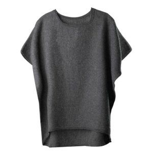 Cuyana Oversized Alpaca Sweater in Charcoal
